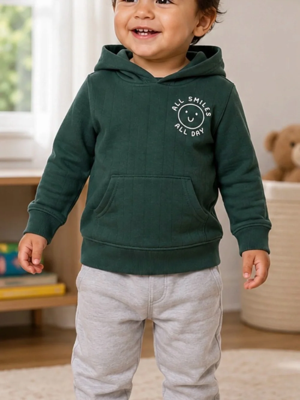 Carter's All Smiles Hooded Pullover Size 18 Months Adorable and comfy hoodie by